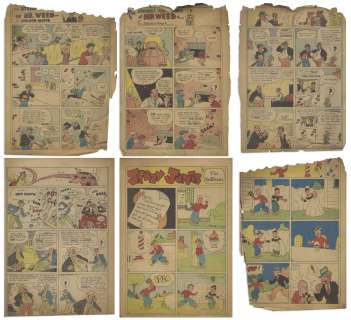 Sheldon Mayer Personally Owned Comic Items -- Including the Very First Issue of ‘‘New Comics‘‘ #1 From December 1935, With the First Appearance of Both Mr. Weed & Blimp -- Plus His High School Comic