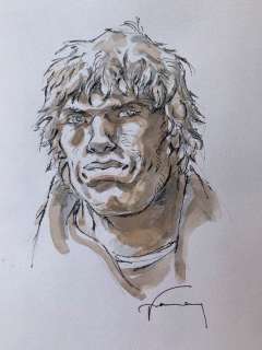 Hermann | Hermann - Dessin original couleur - Les Tours de Bois-Maury | Catawiki