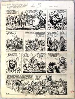 Sirius (Mayeu, Max) | Sirius - Les Timour/ De Timoers 11 - Planche originale grande format / Grote originele pagina (p.43) - La francisque et le cimeterre / De strijdbijl en het kromzwaard - Page volante - (1959/1960) | Catawiki