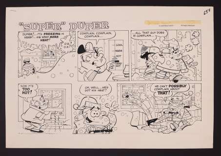 Original Art for the ’Super’ Duper Comic Strip (1977) by Rolf Ahlsen & Bill Kresse | mycomicshop.com