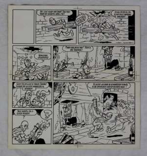 Willy Vandersteen / Edward de Rop | Jerom 1 - Originele pagina - Het geheim van Brokkelsteen - pagina 16 - Formaat 34 x 31 cm. - (1962) | Catawiki