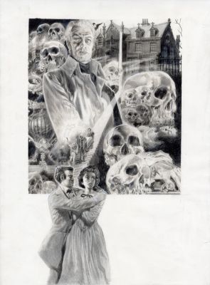 Vince | NYMPHES – Illustration originale pour l’affiche de House of Usher | Galerie Barbier