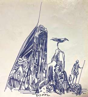 Sergio Toppi - 17 X 19 Cm. | Sergio Toppi - Original Page - Page volante | Catawiki