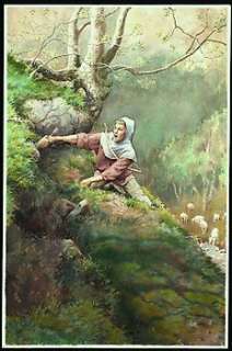 Vink (Khoa Nguyen, Vinh) | Vink - He Pao / Le Moine Fou (De Dwaze Monnik) - Originele aquarel op aquarelpapier - gemaakt voor een kalender - (1988) | Catawiki