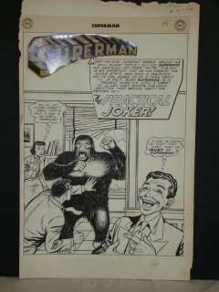 1394: Superman #95 Splash Page. Al Plastino. | Weiss Auctions