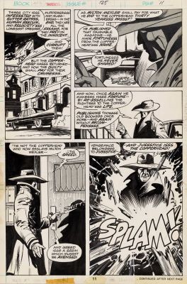 Klaus Janson | Daredevil #125: Vengance is the Copperhead! - Page 11, Marvel Comics Penciler: William Robert Brown - Inker: Klaus Janson, 1975 | Philippe Labaune Gallery