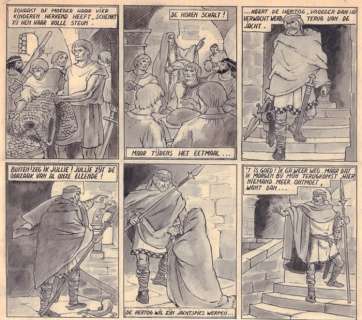 Laudy, Jacques | Laudy, Jacques - De Vier Heemskinderen / La Légende des quatre fils Aymon - original page n°17 + deluxe edition - (1946/2022) | Catawiki