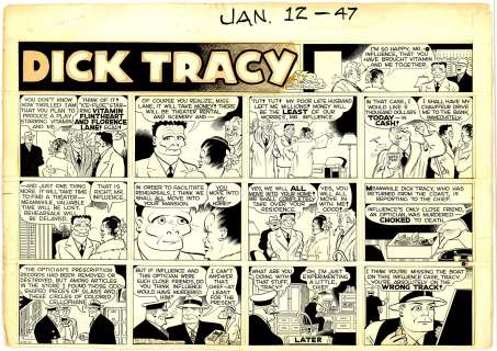 Gould - DICK TRACY, Sunday (1947) | Russ Cochran