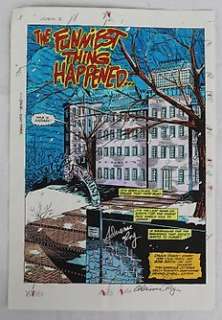 Adrienne Roy - Batman & Robin - Original color comic production art - Adrienne Roy - Front pagina - (1991)