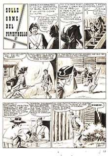 Essegesse | Grande Blek n. 33 - Tavola Originale EsseGesse "La banda del Pipistrello" - Page volante - EO - (1956) | Catawiki