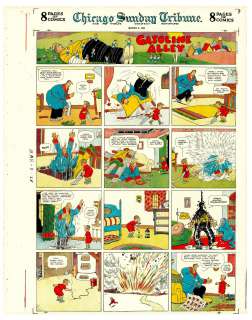 King - Gasoline Alley Sunday Page Color Proof (03/08/1925) NO RESERVE! | Russ Cochran