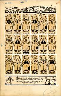 Carlson - DINGLESNOOP TWINS, PUZZLE FUN (1937) | Russ Cochran