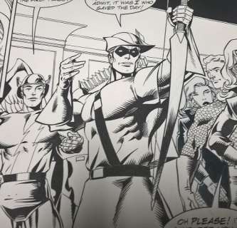JLA Incarnations Page #12 Green Arrow Black Canary ,the Flash and Aquaman | Unreal Books