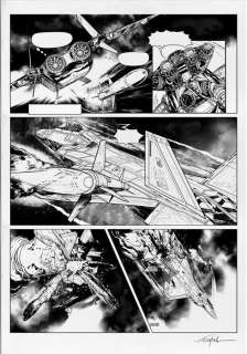 Gil Formosa - Formosa, Gil - Planche originale (p.32) + premium - Buck Danny T54 - La nuit du spectre ("dogfight" contre Lady X) (2015)