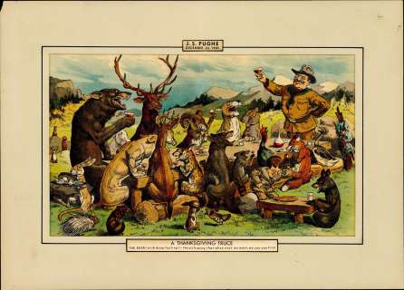Pughe - A THANKSGIVING TRUCE, Vintage Print NO RESERVE! | Russ Cochran