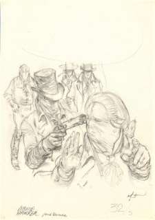 Follet, René | Follet, René - Dessin préparatoire original pour Vance - Case (p.34) Bruce J Hawker T6 - Les bourreaux de la nuit - (1993) | Catawiki
