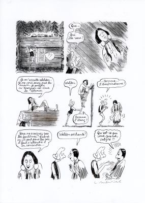 Catherine Meurisse | LE CLAN DE WALDEN – PLANCHE ORIGINALE 58 | Galerie Barbier