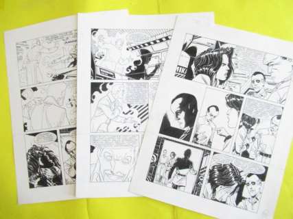 R. de Angelis | R. De Angelis 3x Tavole Originali Nathan Never Gigante n. 1 ’’Doppio Futuro’’ pag. 146-147-148 - (1995) | Catawiki