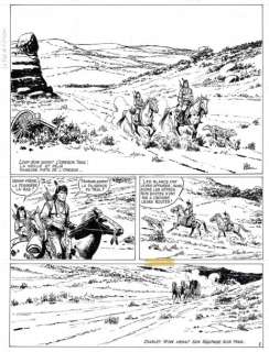 Kline - Loup Noir Planche originale à l‘encre de chine n°1, parue dans Pif