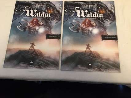 Patrick Cornelis - Waldin - 4 Albums met elk een originele tekening + 19x prent + 4x overig - Broché - (2020/2021)