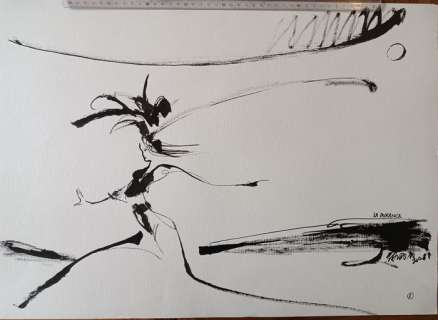 Baudoin, Edmond | Baudoin, Edmond - Dessin original - Les Chemins de l’eau en Provence n°8 - La Durance - (2011/2012) | Catawiki