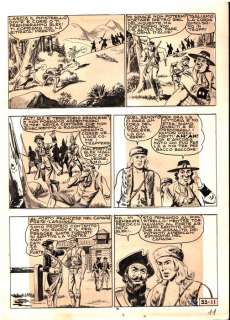 Essegesse - | EsseGesse - Tavola Originale - Grande Blek n. 33 "La banda del Pipistrello" - (1956) | Catawiki