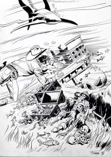 Francesco Gamba | Francesco Gamba - Illustrazione originale "Tex" | Catawiki