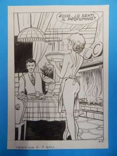 Franco Verola | Cronaca Nuda n. 3 - Franco Verola - 32x Tavola Originale Vintage "Spaghetti,amore e truffa - Page volante - Exemplaire unique - (1987) | Catawiki