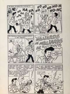 De Moor, Bob | De Moor, Bob - Planche originale - Barelli et le nez de Cléops - (1975) | Catawiki