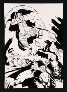 Batman and Robin vs. The Penguin Sketch by Ron Williams | mycomicshop.com