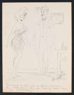 Original Prelim Art How to Operate Pinup Gag Strip by Walter Fitzpatrick | mycomicshop.com