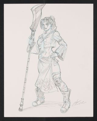 Chris Williams | Seong Mi-Na (Soulcalibur) Sketch | mycomicshop.com (Buy It Now)