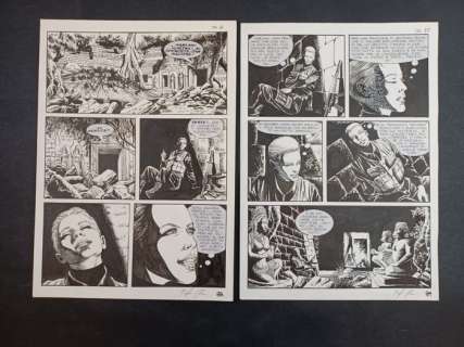 Fabrizio Russo | Fabrizio Russo - Dampyr: Tesla - Page volante - Exemplaire unique | Catawiki