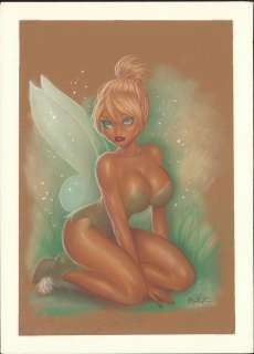 Black - TINKERBELL, Colored Pencil, Art (undated) | Russ Cochran