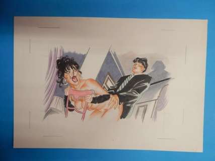 Giovanna Casotto | Selen - Giovanna Casotto - Tavola Originale Erotica per Albo spagnolo - Page volante - Exemplaire unique - (1995) | Catawiki