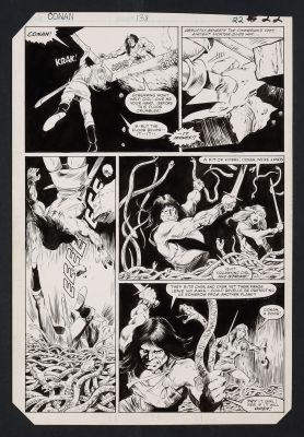Val Mayerik | Original Art from Conan the Barbarian #138 (1982) Page 22 Pencils and Inks by Val Mayerik | mycomicshop.com (Buy It Now)