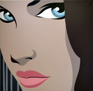 Walter Minus | Portrait Acrylique sur toile, monogramée en bas à droite et | Cornette de St Cyr