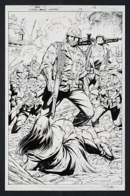 Rob Hunter, Paul Pelletier | Original Art from Justice League United #13 (2015) Page 22 Pencils by Paul Pelletier, Inks by Rob Hunter | mycomicshop.com