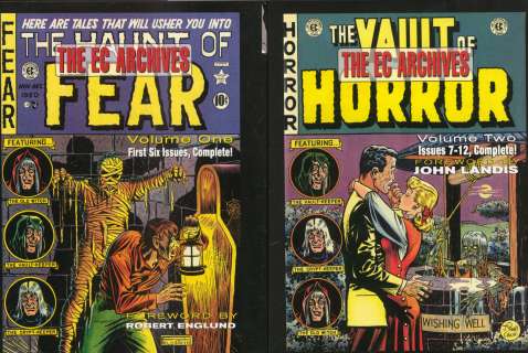 GC Press Ed., THE HAUNT OF FEAR Vol. 1 & THE VAULT OF HORROR, Vol. 2, 2 Books NO RESERVE! | Russ Cochran