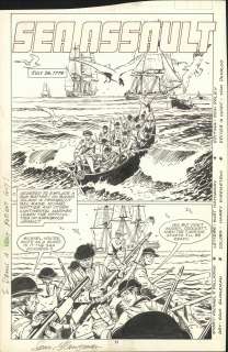 Glanzman - "SEA ASSAULT", SEMPER Fi #6, Marvel, Art (1989) | Russ Cochran