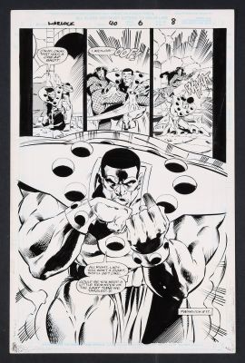 Pat Olliffe, Keith Williams | Original Art from Warlock and the Infinity Watch #40 (1995) Page 8 Pencils by Pat Olliffe, Inks by Keith Williams | mycomicshop.com (Buy It Now)