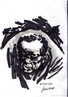 DIBUJO ORIGINAL - COMIC MONSTER / JESUS REDONDO (ALAN MOORE)