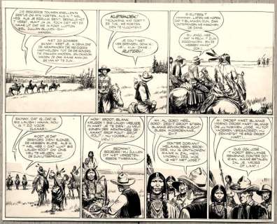 Hans G. Kresse | Hans Kresse - 2 Opeenvolgende originele stroken - Matho Tonga - De Laatste der Mandan’s - (1953/1969) | Catawiki