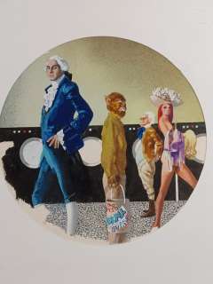 Thole, Goulart | Karel Thole - Originale di copertina "Urania: L’Enigma di Hawkshaw" - Page volante - Exemplaire unique - (1979) | Catawiki