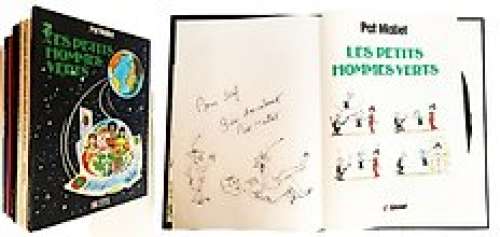 Pat Mallet | Pat Mallet - 6 Albums ...und die kleinen grünen Männchen waren doch dabei - 1x dédicace in Les petits hommes vert - Cartonné - EO - (1976/1984) | Catawiki