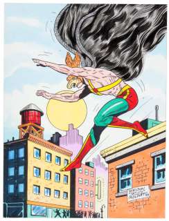 HAWKMAN ORIGINAL ART BY GOLDEN AGE ARTIST SHELDON MOLDOFF. | Hake’s