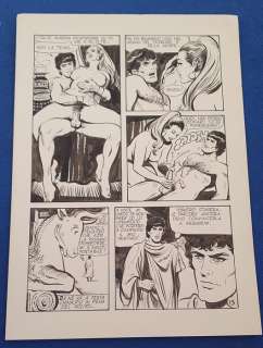 Tito Marchioro | Tito Marchioro - Flash 14 - 6x Dessin original - La sacerdotessa - Page volante - EO - (1989) | Catawiki
