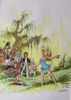 Dany | Dany - Dessin original couleur - Olivier Rameau et Colombe | Catawiki
