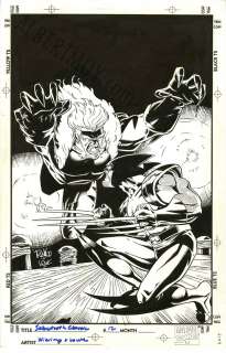 Mike Wieringo - sabertooth issue 12 page cover