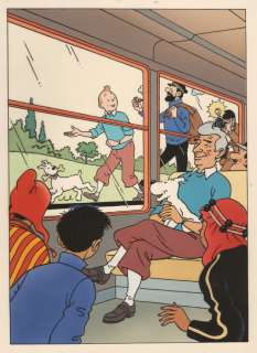 Bob de Moor | Tintin, bleu de coloriage Ã  la gouache accompagnÃ… | Millon